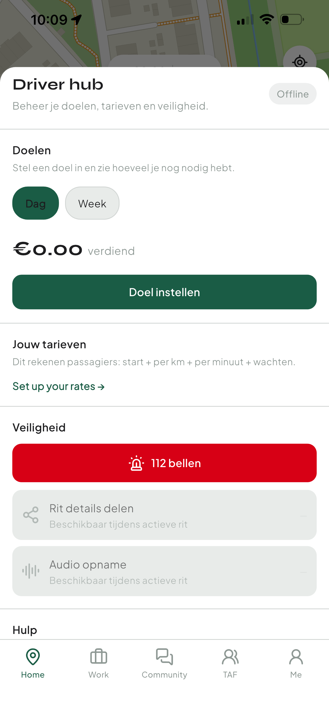 HeyCaby chauffeur app — driver hub